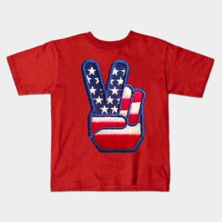 Vintage Peace Sign Kids T-Shirt